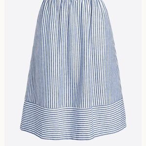 J. Crew Blue Striped Women's Skirt Size Small NWT